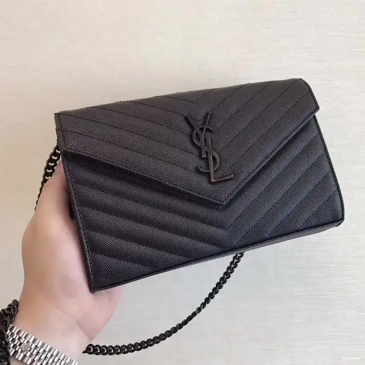 REP CASSANDRE WALLET YSL MATELASSÉ CHAIN 0618